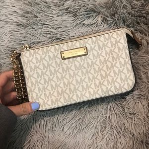 Clutch Beige and White FINAL PRICE